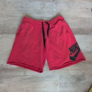 VTG Nike Sportswear Terry Cloth Shorts Red Men's Size XL